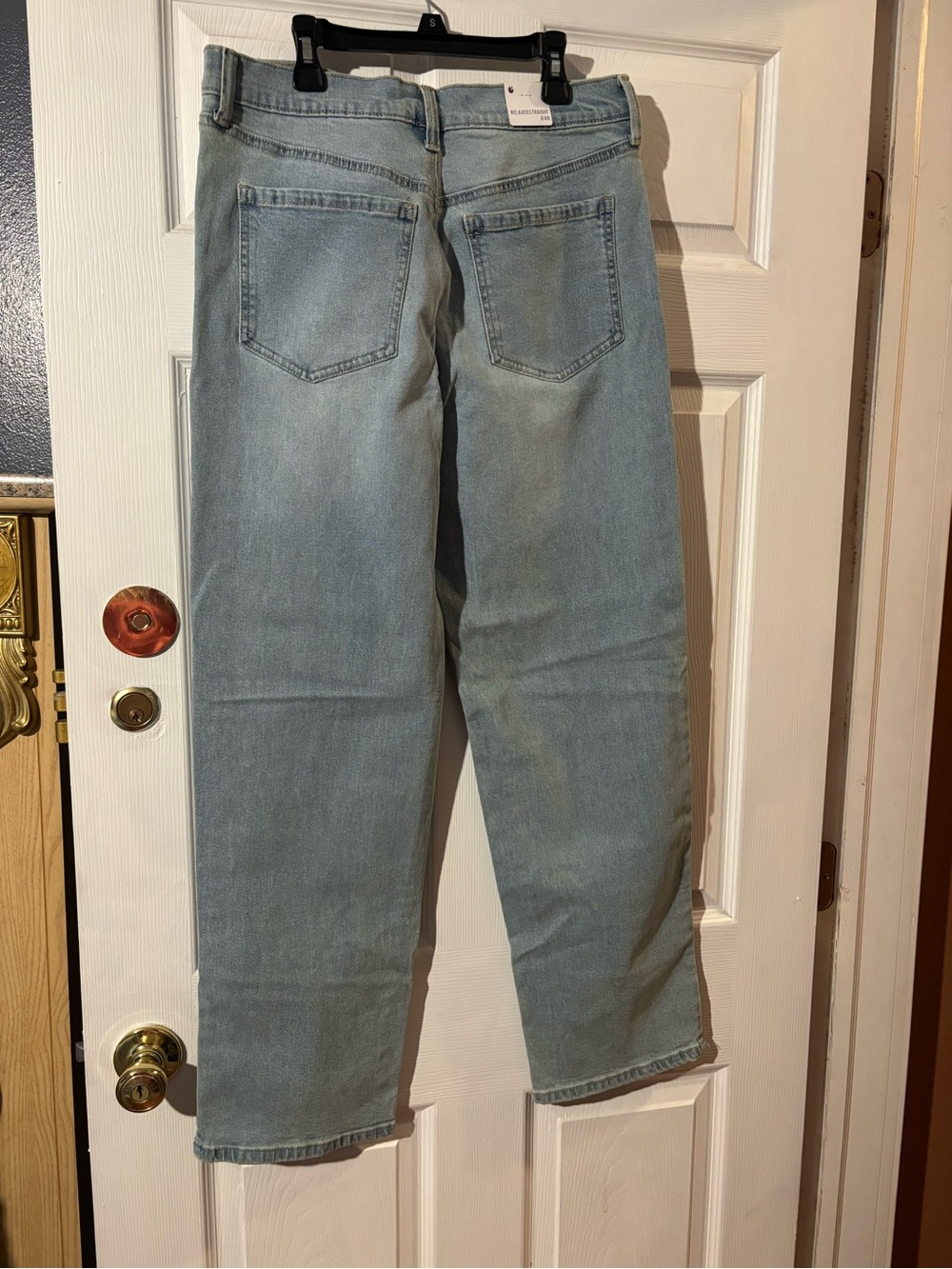 Gloria Vanderbilt Faded Light Blue Straight-Leg Jeans
